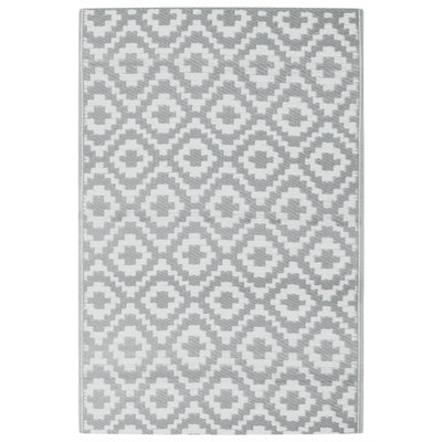 Vidaxl buitenkleed arakil 120x180 cm pp grijs
