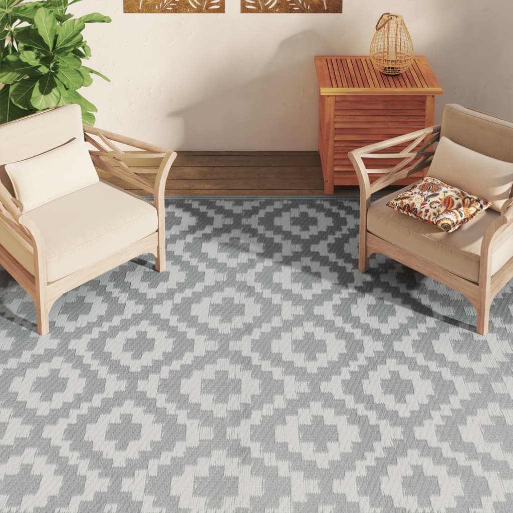 Vidaxx outdoor rug arakil 190x290 cm pp gray