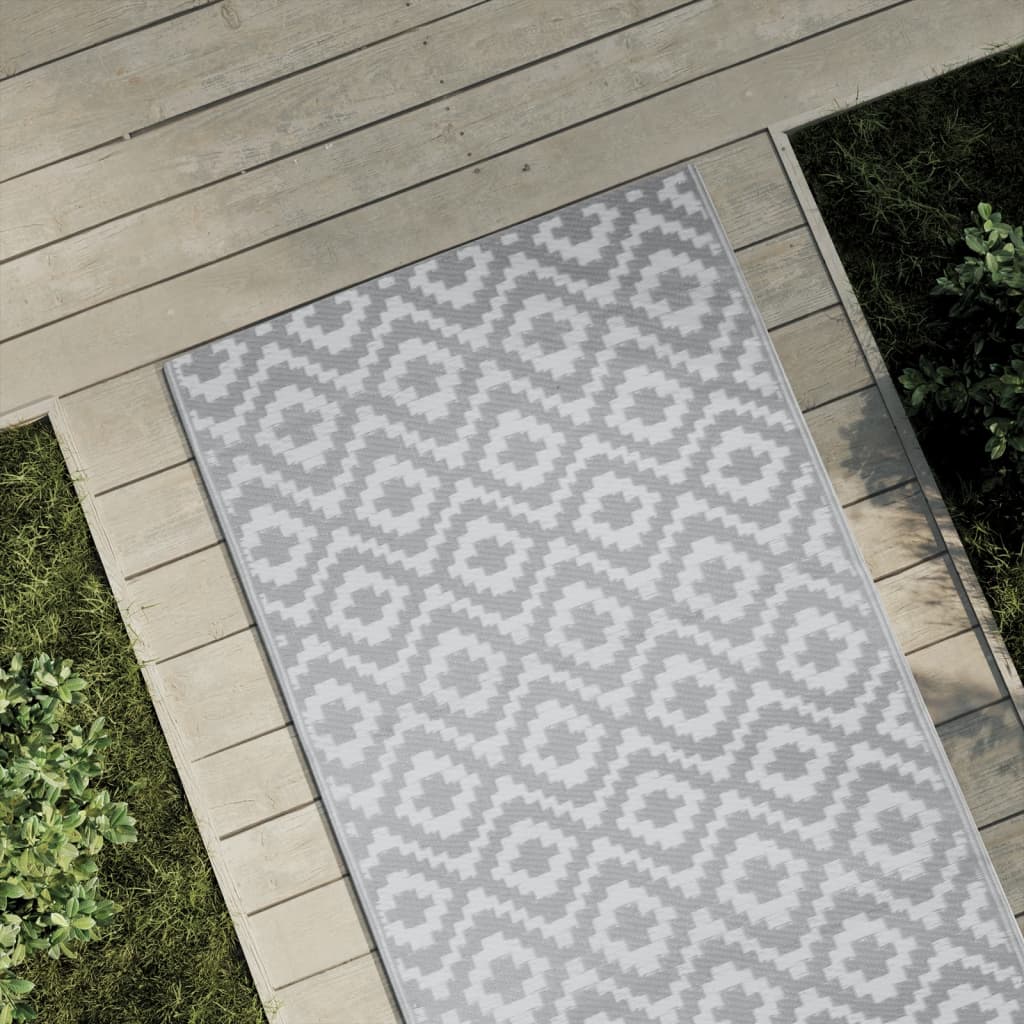 Tappeto da esterno Vidaxx Arakil 80x250 cm pp grigio