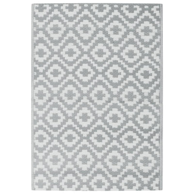 Vidaxl buitenkleed arakil 140x200 cm pp grijs