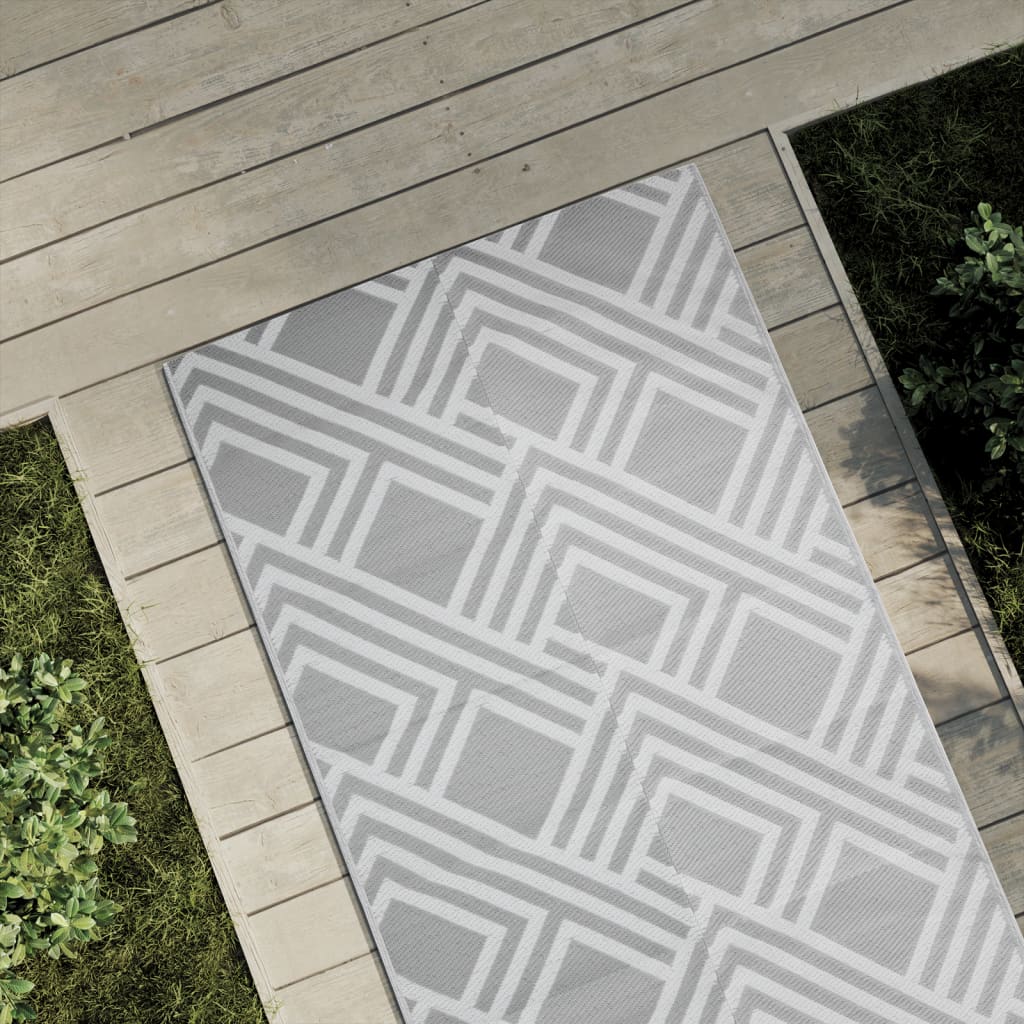 VIDAXL ESTERNO RAGGIO 80X150 cm PP Grigio