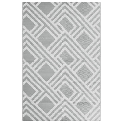 Vidaxl buitenkleed arakil 120x180 cm pp grijs