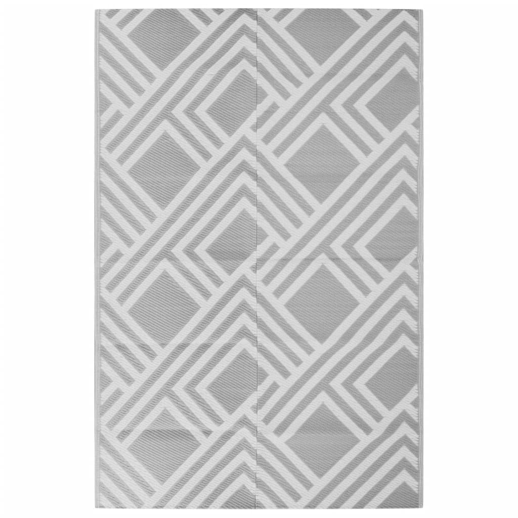 Vidaxl tappeto all'aperto 190x290 cm pp grigio