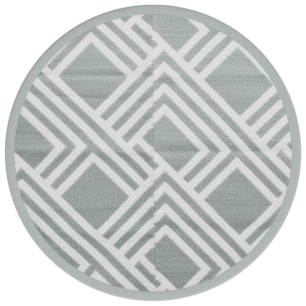 VIDAXL ESTERNO RAGGIO Ø120 cm Polypropene Grigio