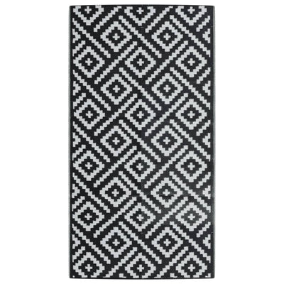 Tappeto da esterno Vidaxx Arakil 80x150 cm pp bianco e nero