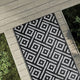 Tappeto da esterno Vidaxx Arakil 80x150 cm pp bianco e nero