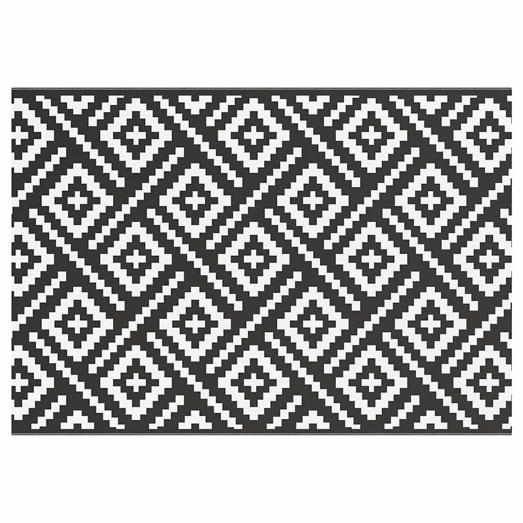Tappeto da esterno Vidaxx Arakil 160x230 cm pp bianco e nero