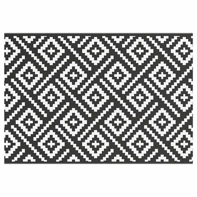 Tappeto da esterno Vidaxx Arakil 160x230 cm pp bianco e nero