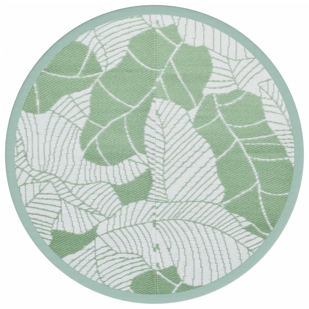 Vidaxl esterno tappeto Ø 160 cm in polipropene verde