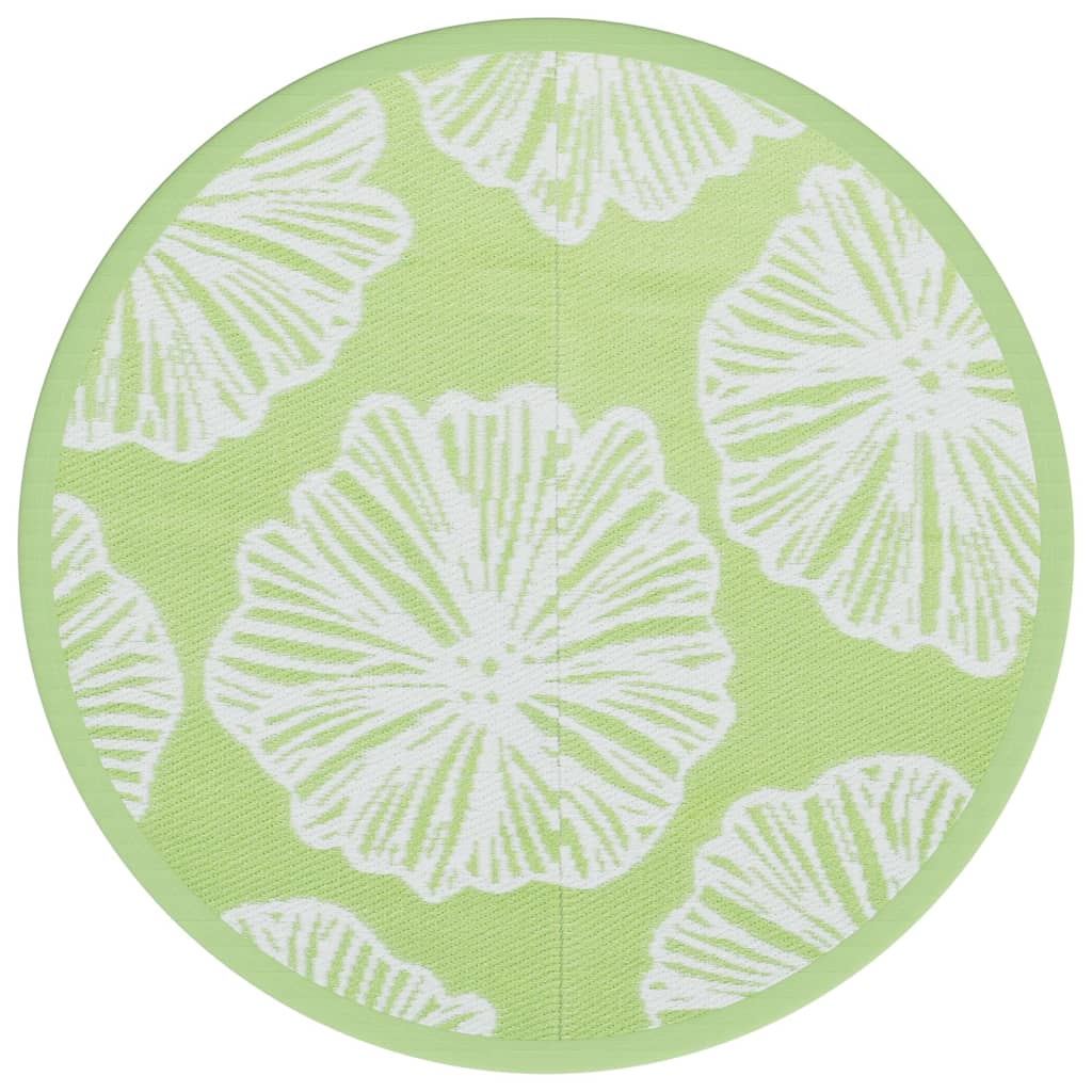 Vidaxl Outside rug Ø 120 cm Polypropene green