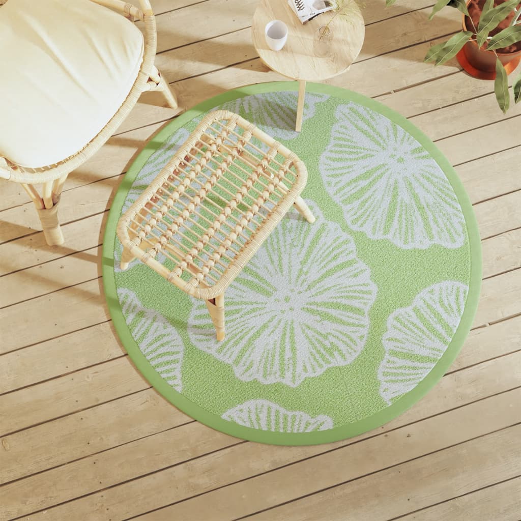 Vidaxl Outside rug Ø 120 cm Polypropene green