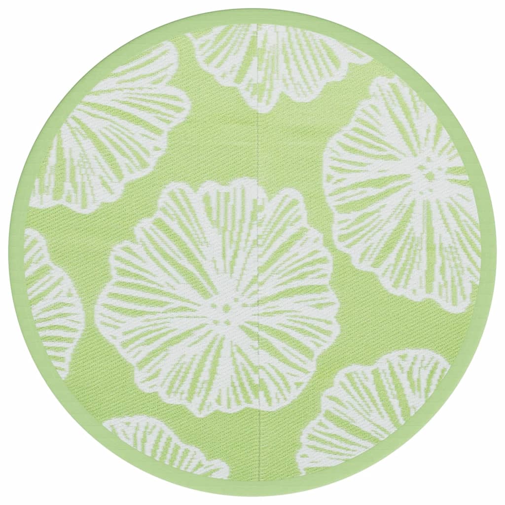 Vidaxl esterno tappeto Ø 160 cm in polipropene verde