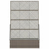 Vidaxl tuin bloempot grijs 105 x 30 x 170 cm metaal
