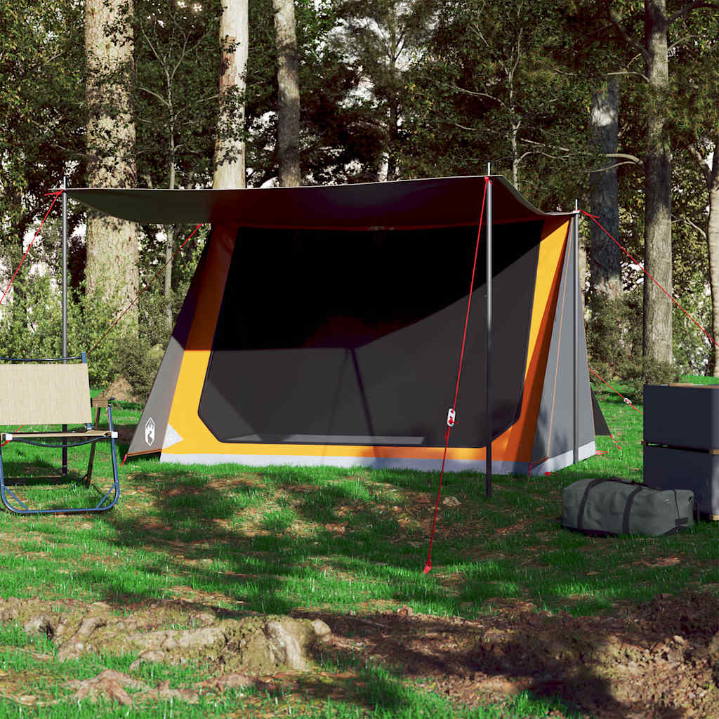 Tenda Vidaxl Grey e arancione impermeabili per 2 persone
