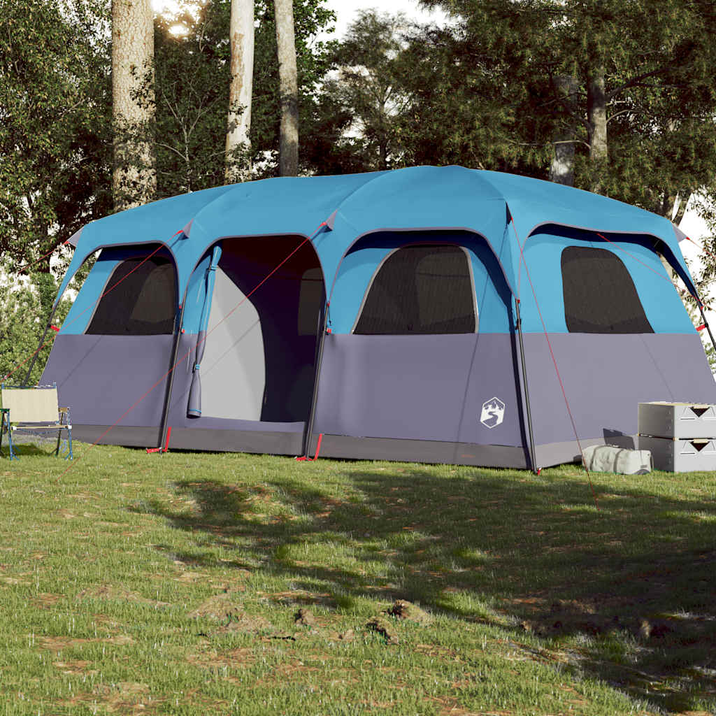 Vidaxl gezinstent 10-persoons waterdicht blauw