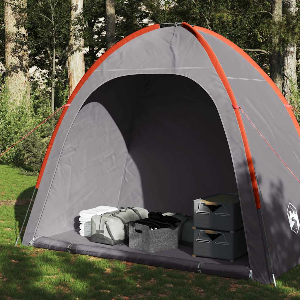 Tenda magazzino Vidaxx impermeabile grigia e arancione