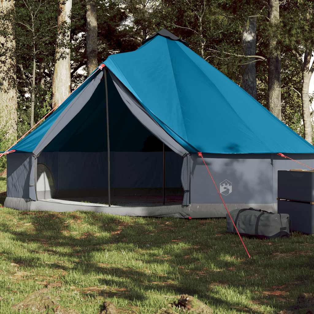 Tienda tipi VidaXL 6 personas impermeable azul