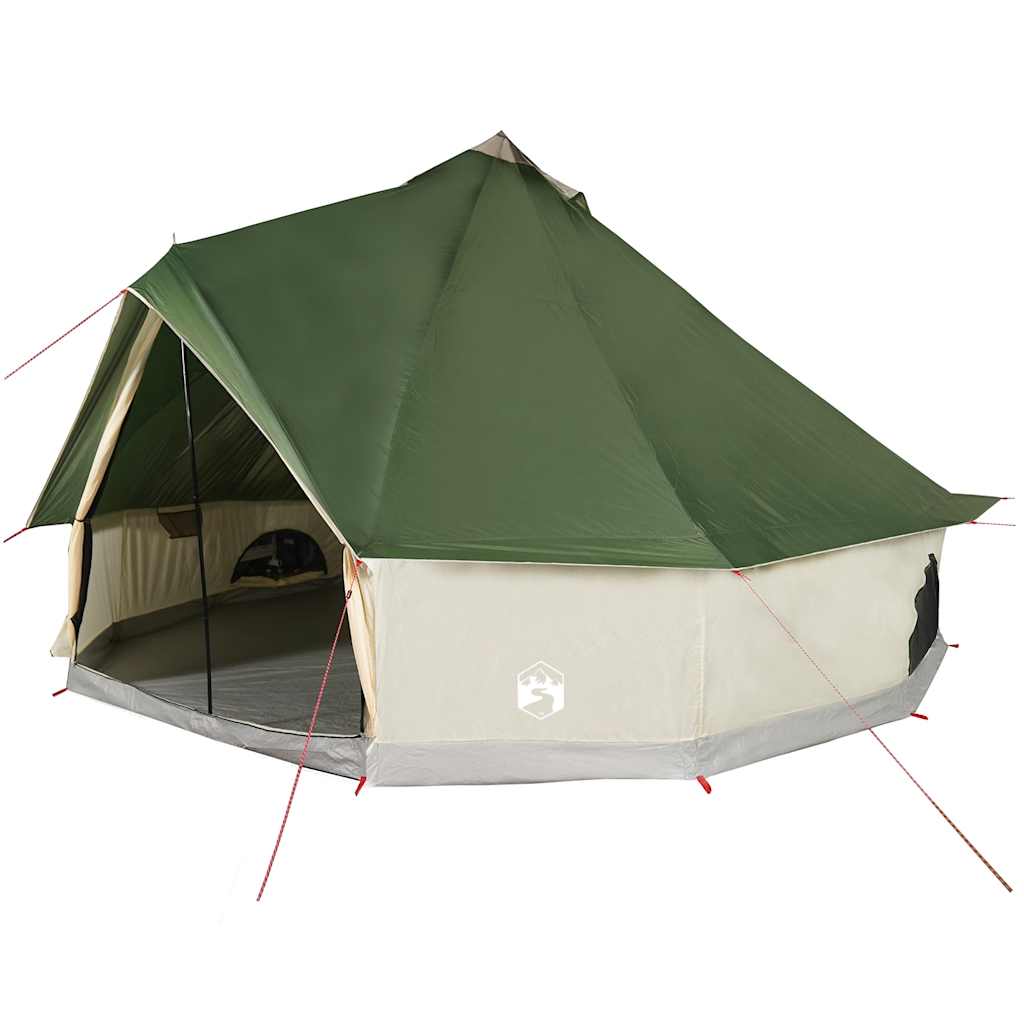 Tenda tipi VidaXL per 8 persone verde impermeabile
