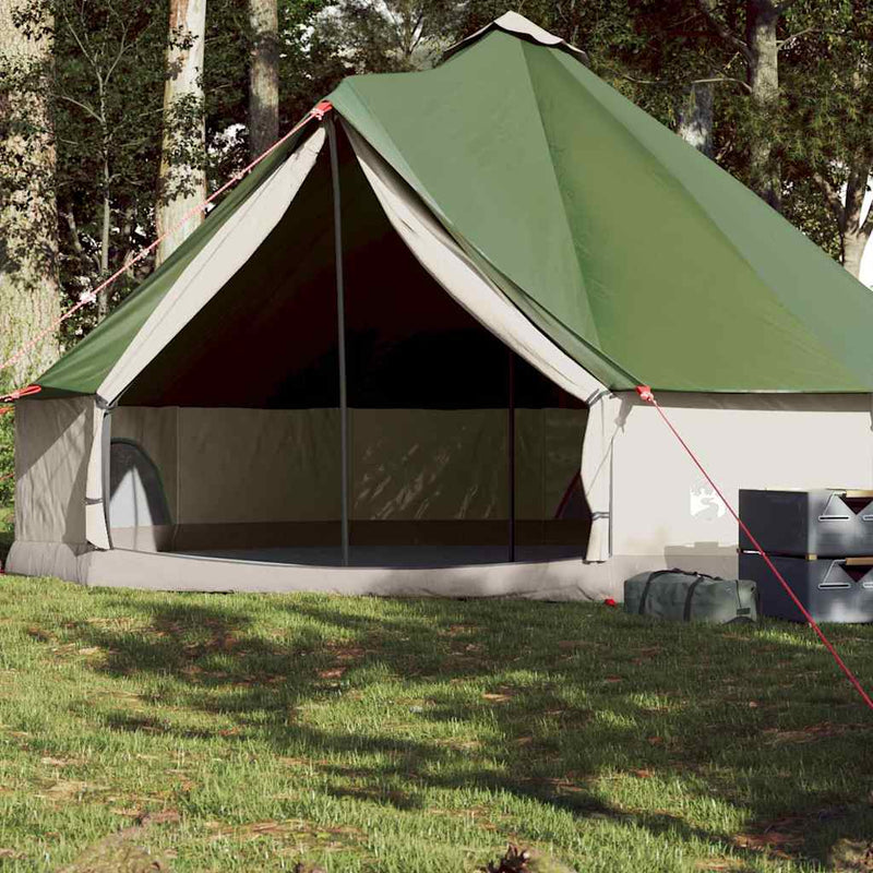 Tenda tipi VidaXL per 8 persone verde impermeabile