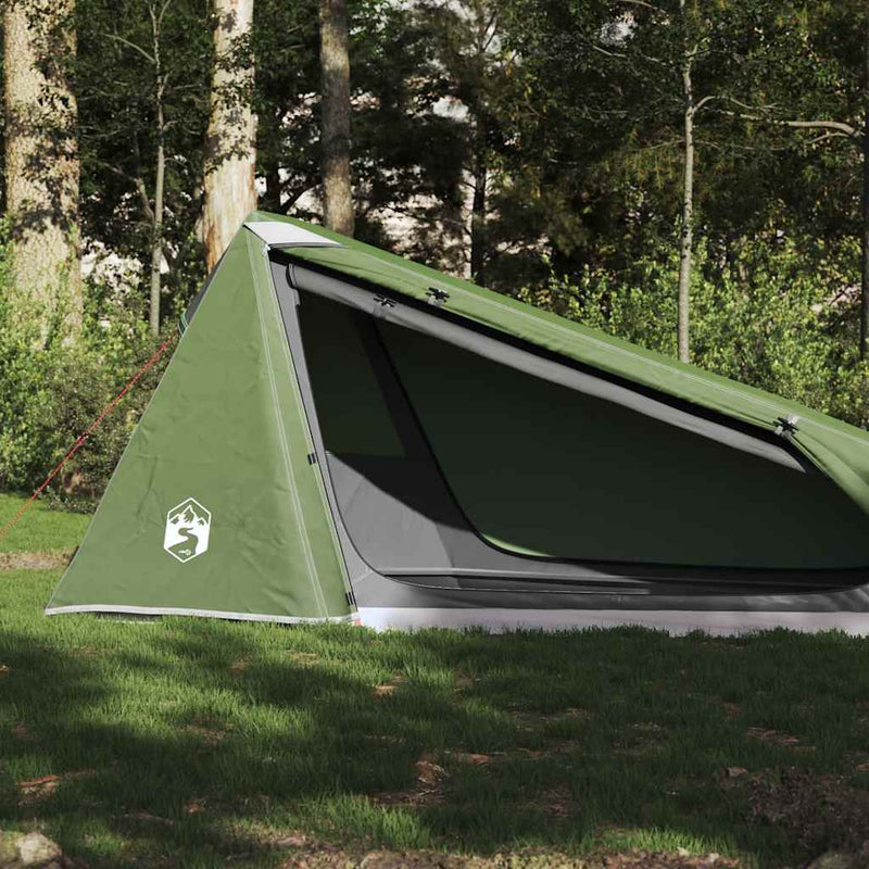 Tenda a tunnel VidaXL per 1 persona impermeabile verde