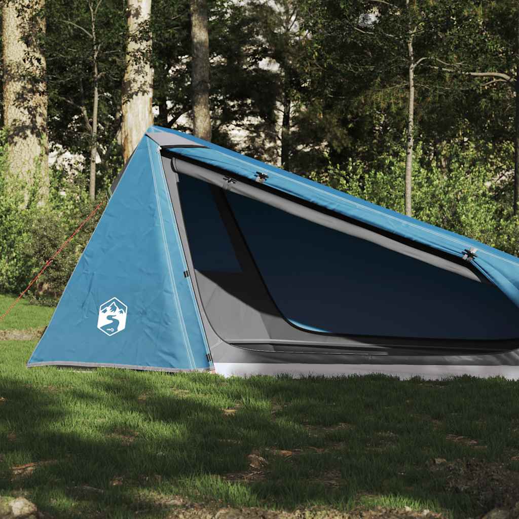 Tenda a tunnel VidaXL per 1 persona impermeabile blu