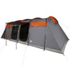Tenda tunnel Vidaxl 8 persone impermeabili grigio e arancione