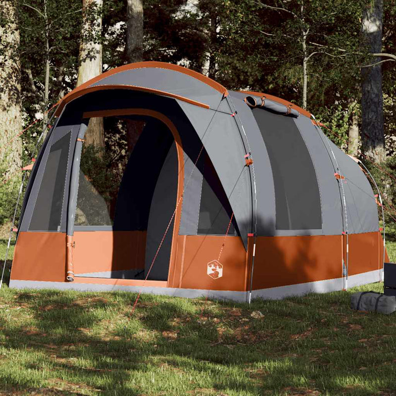 Tenda a tunnel Vidaxx per 3 persone impermeabile grigia e arancione