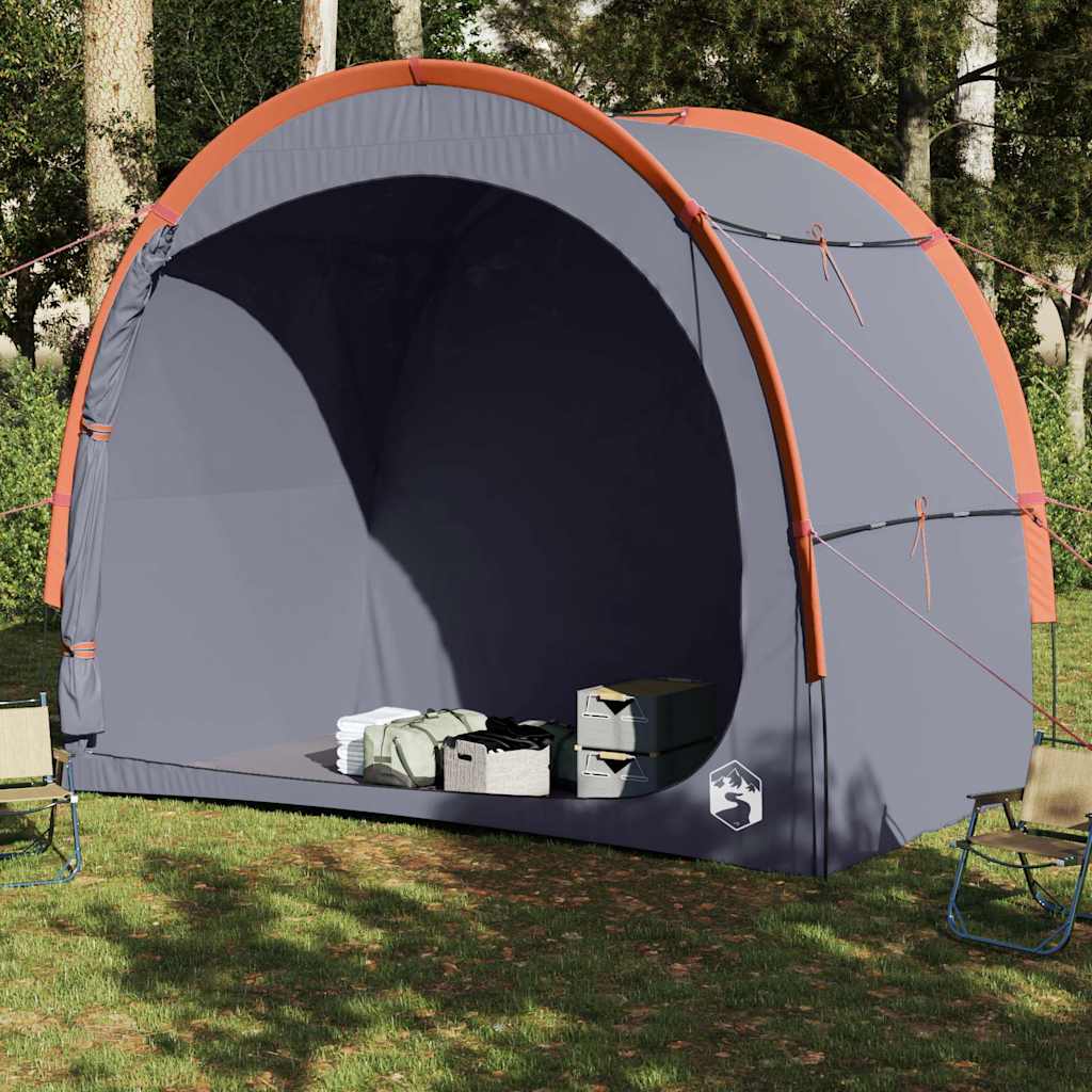 Tenda magazzino Vidaxx impermeabile grigia e arancione