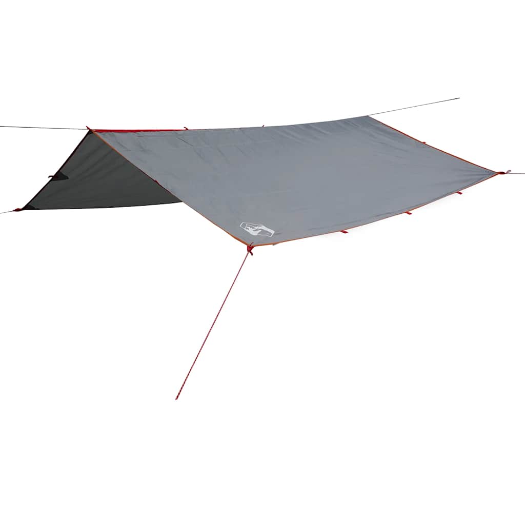 Vidaxl Camping Canvas impermeabile 300x294 cm grigio e arancione
