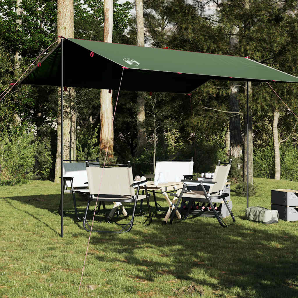 VIDAXL CAMPOGING CANAPY IN MATRIORE 360X294 cm Verde
