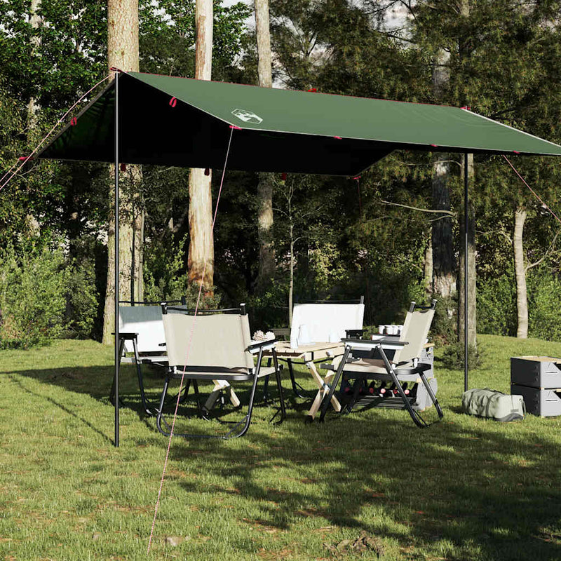 VIDAXL CAMPOGING CANAPY IN MATRIORE 360X294 cm Verde