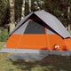 Vidaxl Dome Tenda 3 persone impermeabili grigio e arancione