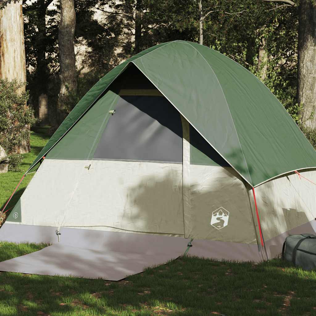 Vidaxl Dome Tent 4-Persona Green impermeable