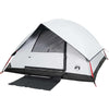 Tenda a cupola Vidaxl tessuto dannoso per 4 persone bianco