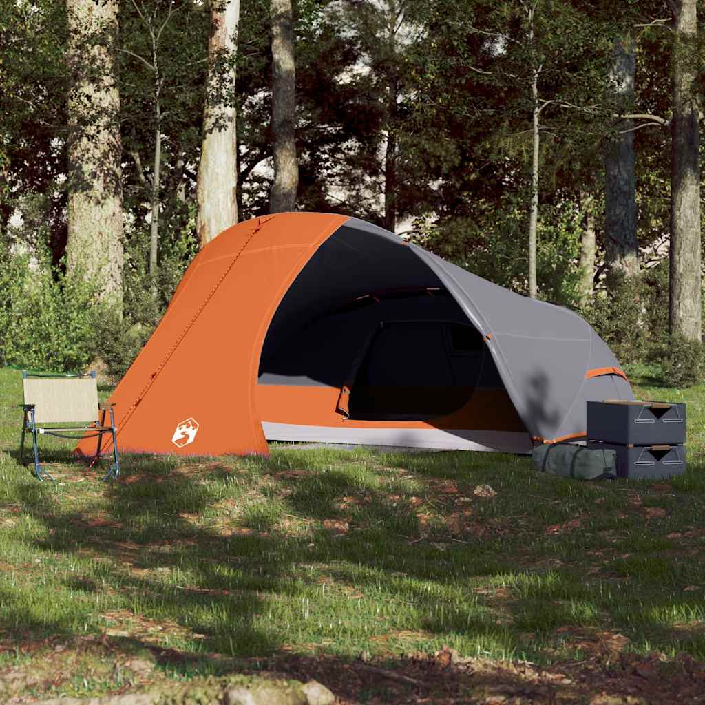 Vidaxl koepeltent 4-persoons waterdicht oranje