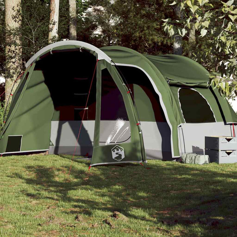 Tienda familiar VidaXL 6 personas impermeable verde