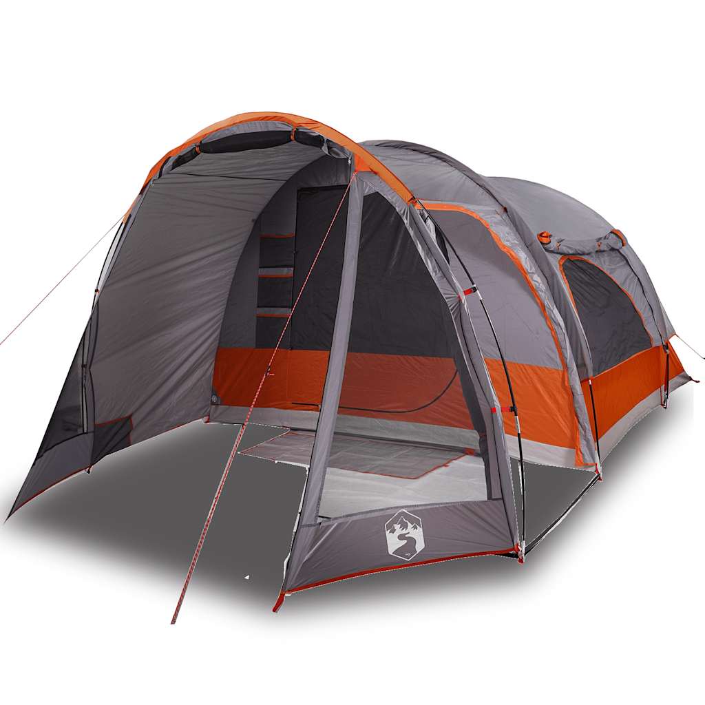 Tenda da campeggio VidaXL 6 persone impermeabile grigia