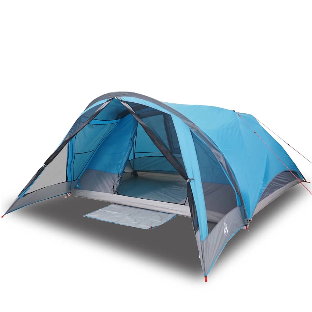 Tenda familiare VidaXL per 6 persone impermeabile blu