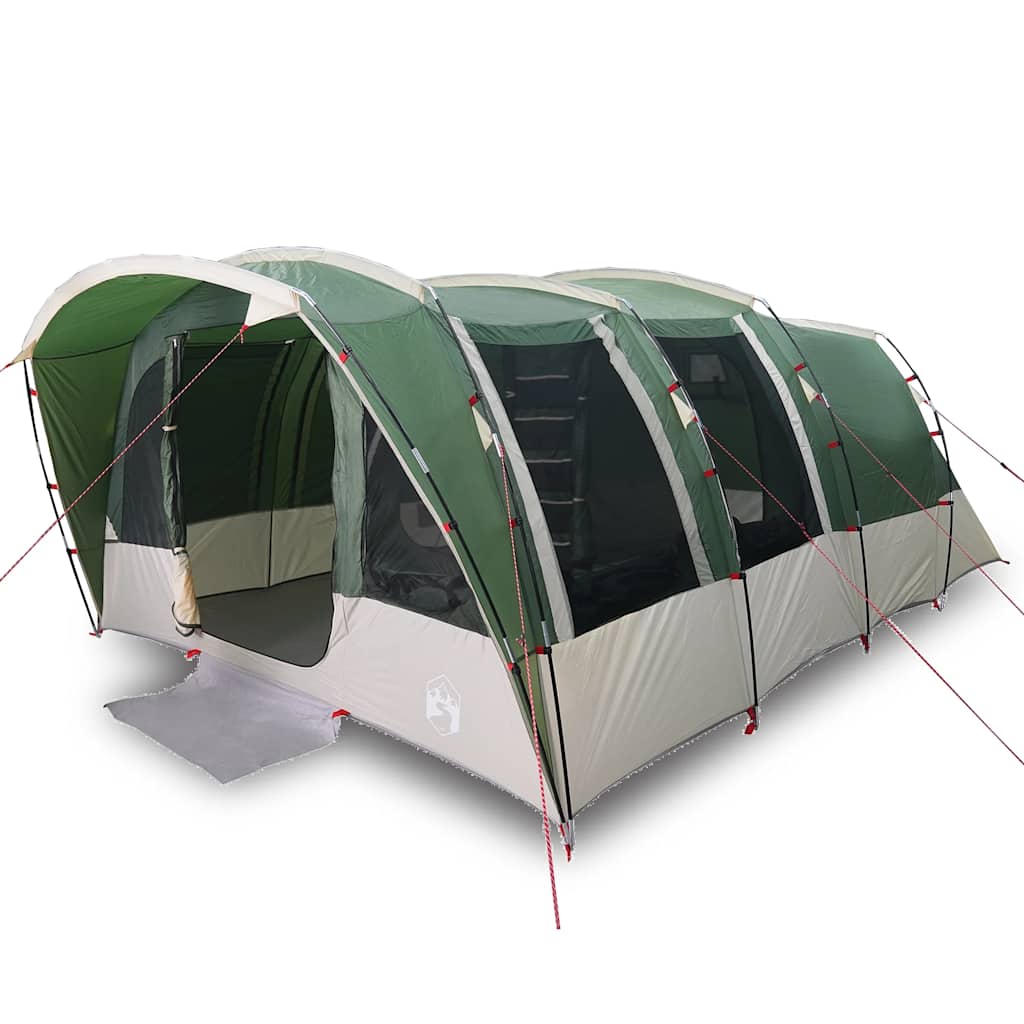 Tenda a tunnel VidaXL per 8 persone impermeabile verde