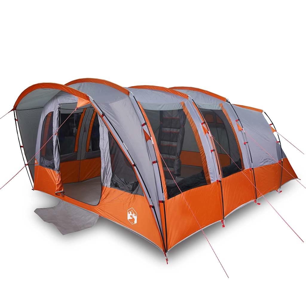 Tienda túnel VidaXL 8 personas impermeable gris