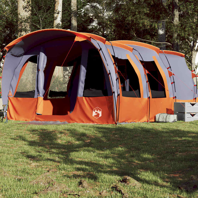 Tienda túnel VidaXL 8 personas impermeable gris