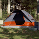 Vidaxl Dome Tenda per 2 persone impermeabile grigio e arancione