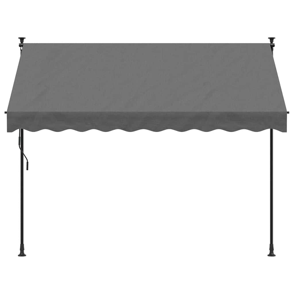 Vidaxl Laifel estendibile 250x150 cm tessuto e antracite in acciaio