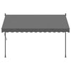 Tenda da sole estensibile Vidaxx 300x150 cm tessuto e acciaio antracite