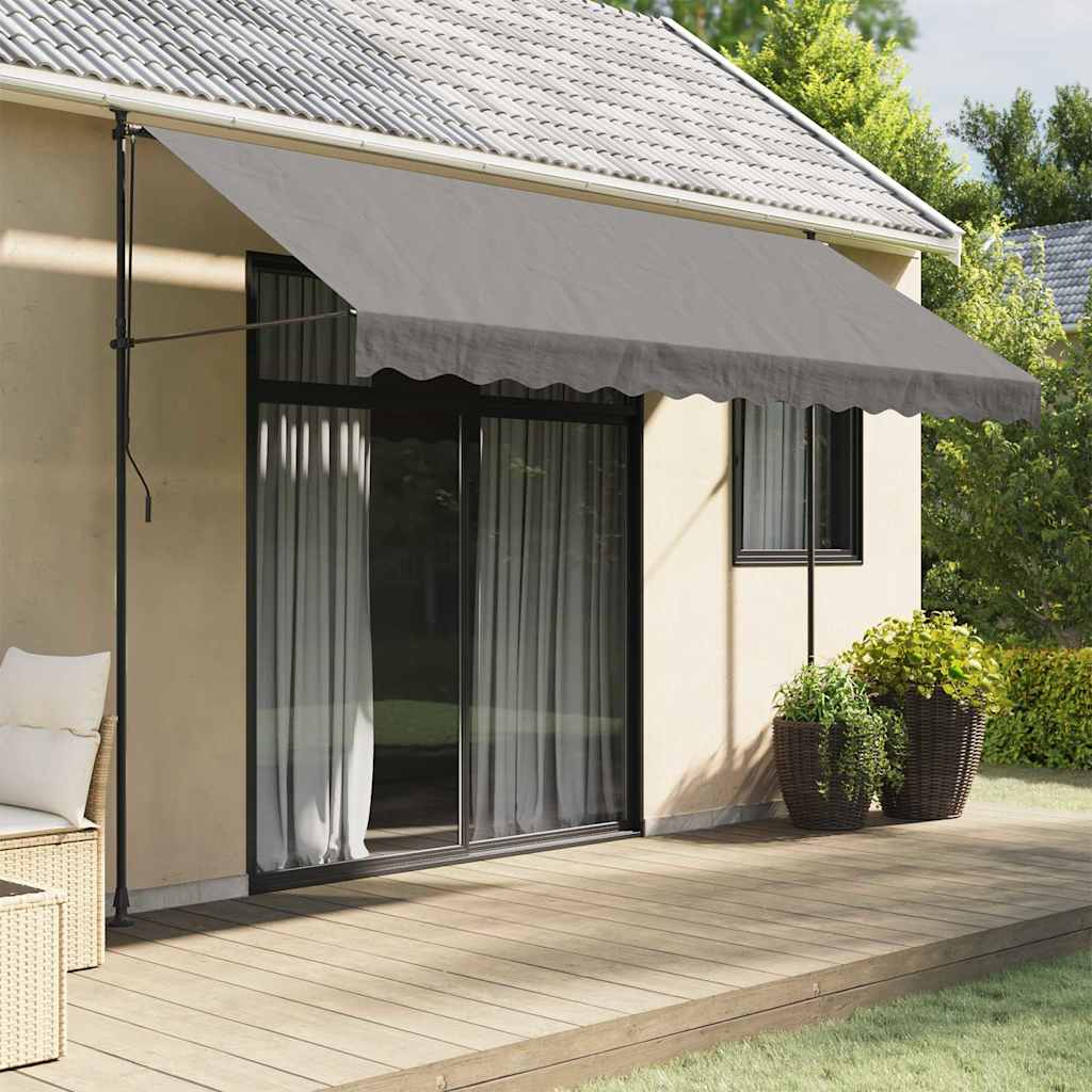 Tenda da sole estensibile Vidaxx 350x150 cm tessuto e acciaio antracite