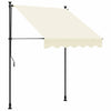 Toldo extensible vidaxx 200x115 cm tela y acero color crema