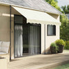 Toldo extensible vidaxx 300x150 cm tela y acero color crema
