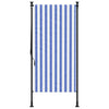 Vidaxl Roller Blind para tela de 120x270 cm de tela y acero azul y blanco