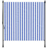 Vidaxl Roller Blind para tela de 150x270 cm de tela y acero azul y blanco