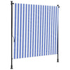 Vidaxl rolgordijn voor buiten 200x270 cm stof en staal blauw en wit